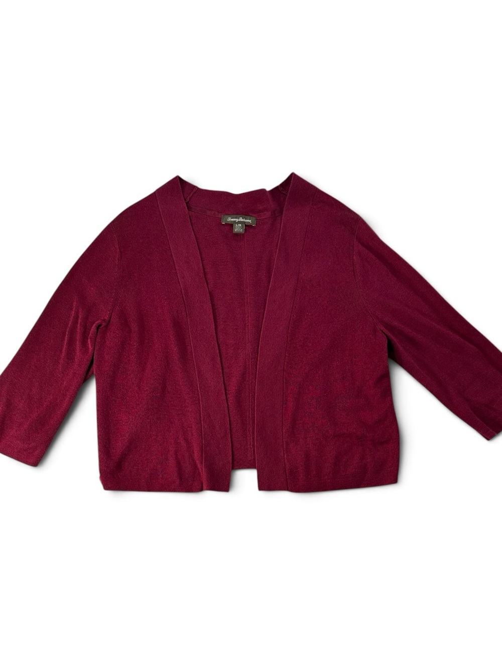 Tommy Bahama Wine Open-Front Women's LG Cardigan